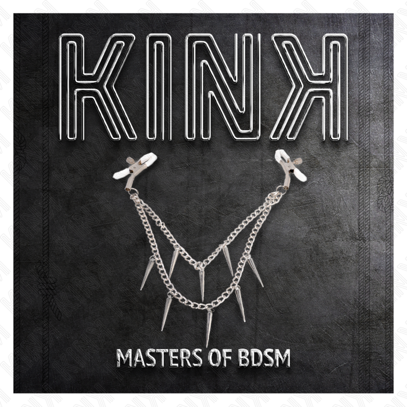 KINK - PINÇAS PARA MAMILOS COM CORRENTE DE ESPINHOS 30 CM