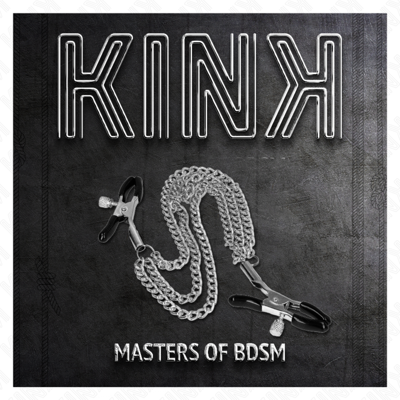 Kink - Pinças Para Bicos Con 3 Correntes Prata 20 23 28 Cm