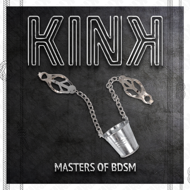 KINK - PINÇAS PARA MAMILOS COM CUBO PRATEADO