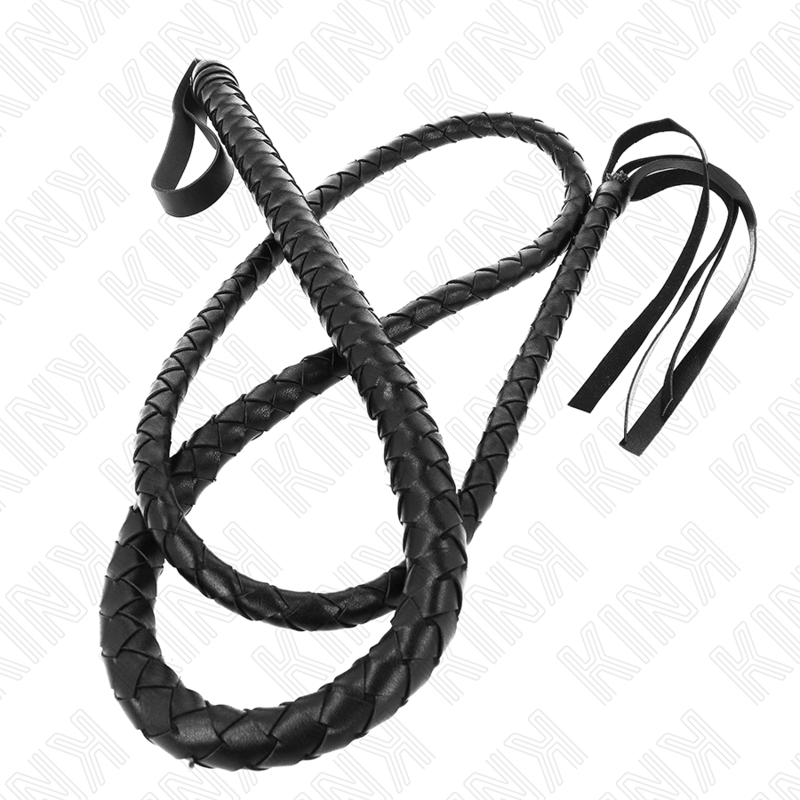 KINK - CHICOTE DE SERPENTE PRETO LARGO 210 CM