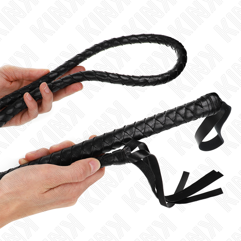 KINK - CHICOTE DE SERPENTE PRETO LARGO 210 CM