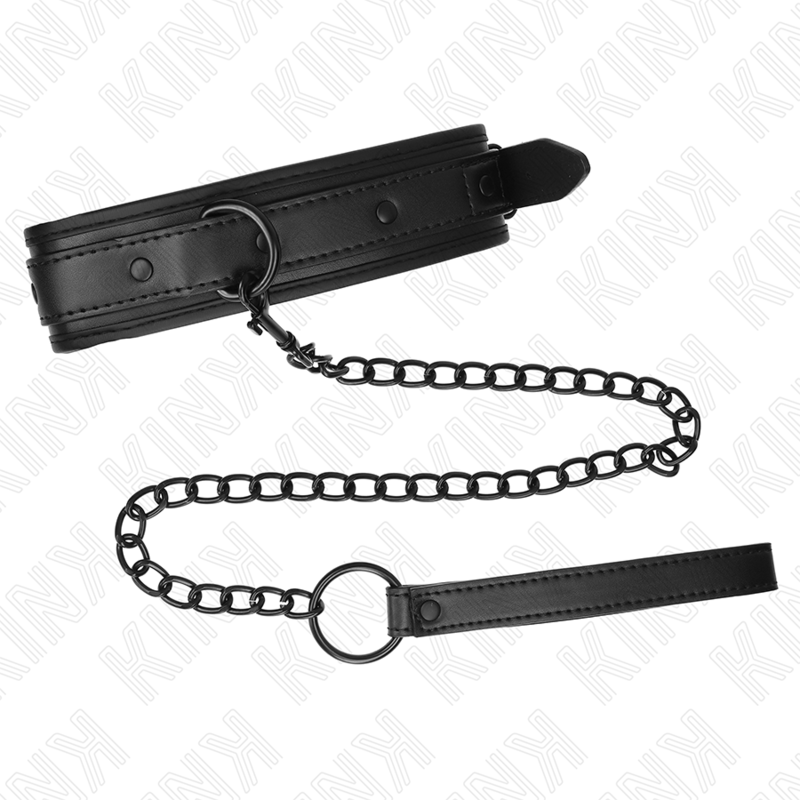 KINK - COLAR DE NEOPRENO BONDAGE MODELO 2 COM CINTO 78 CM AJUSTÁVEL 37,5 X 49,5 CM