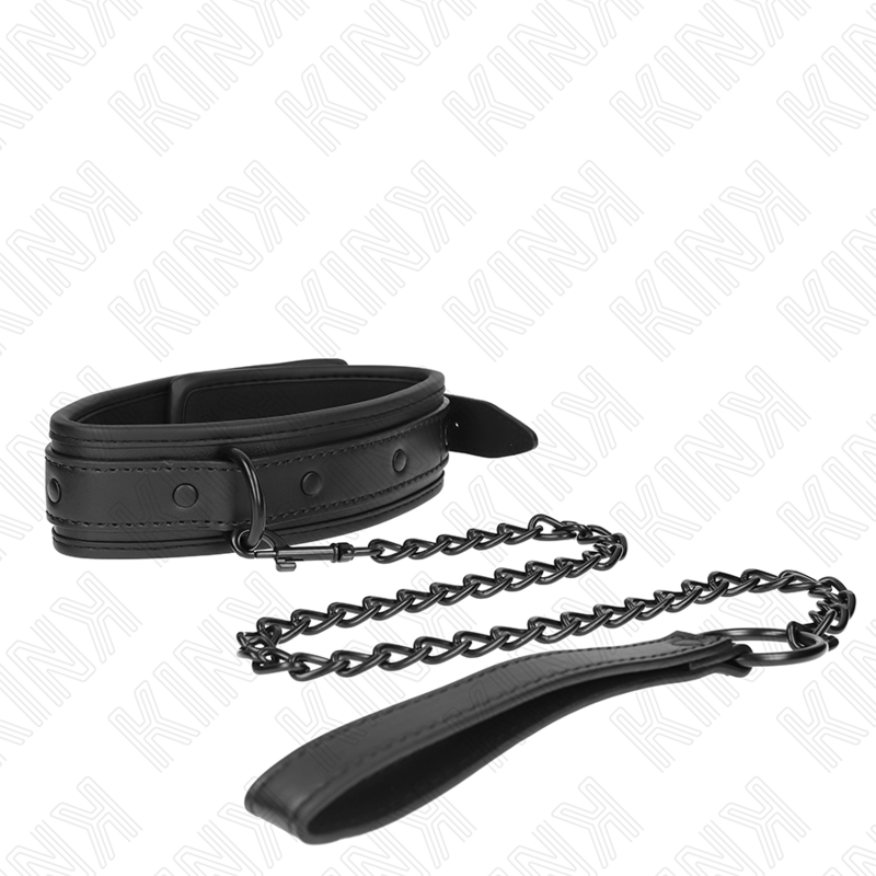 KINK - COLAR DE NEOPRENO BONDAGE MODELO 2 COM CINTO 78 CM AJUSTÁVEL 37,5 X 49,5 CM