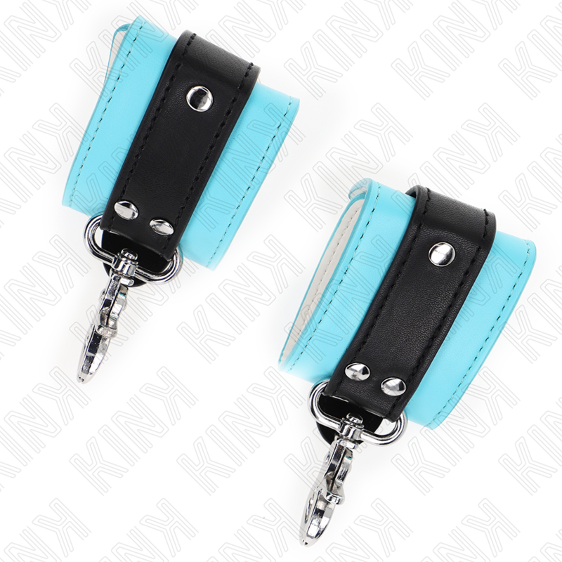 Kink - Retenções De Pulso Fecháveis ​​Premium Pretas E Azuis Ajustáveis ​​21-28 Cm X 5,5 Cm