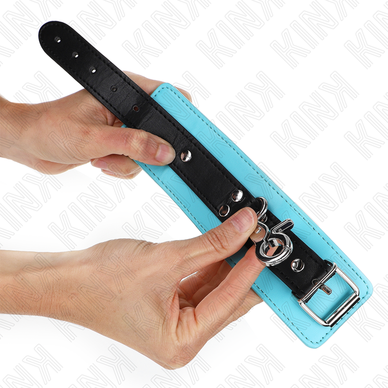 Kink - Retenções De Pulso Fecháveis ​​Premium Pretas E Azuis Ajustáveis ​​21-28 Cm X 5,5 Cm
