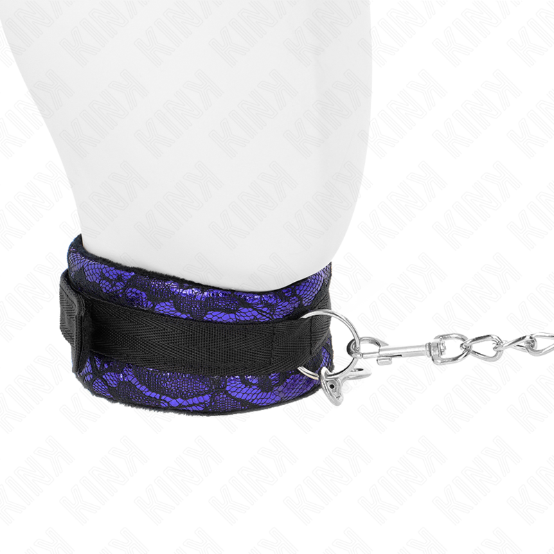 KINK - COLAR COM TRELA 105 CM CURTO EM RENDA DE VELUDO COM BORDA EM NYLON 44 X 5.5 CM