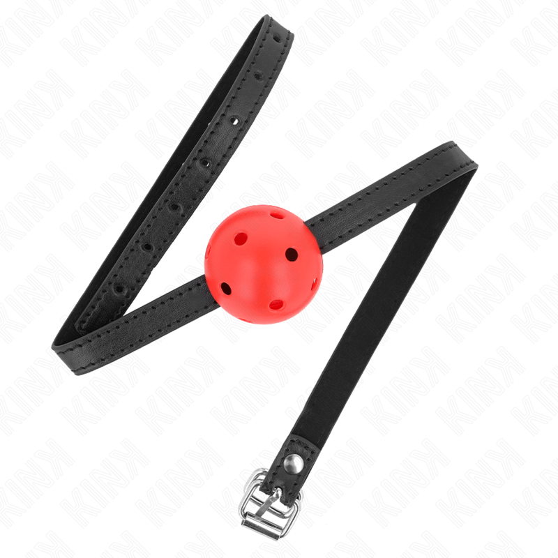 Kink - Simplicidade Vermelho Respiravel 4,5 Cm Bola Mordaça 62 x 1,5 Cm