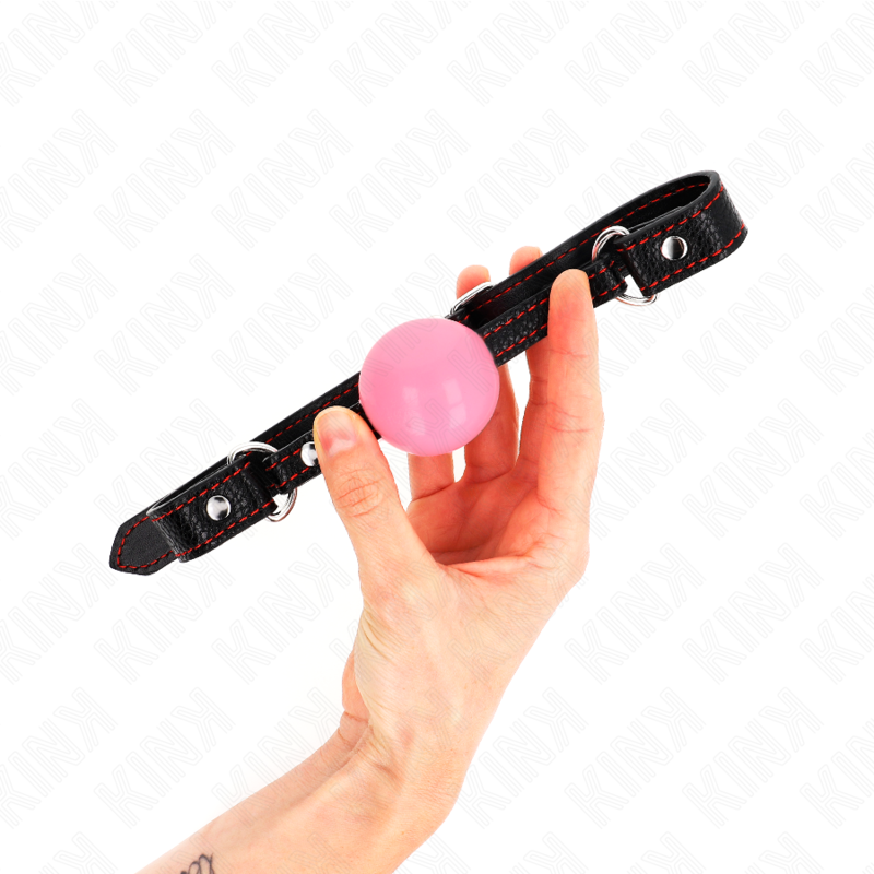 KINK - MORDAÇA DE BOLA 4 CM EM OURO ROSA 60 X 2 CM