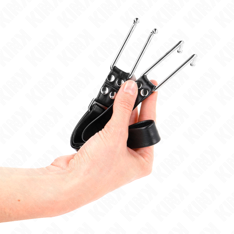 KINK - MORDAÇA COM GANCHO DE METAL AJUSTÁVEL 36-52 CM