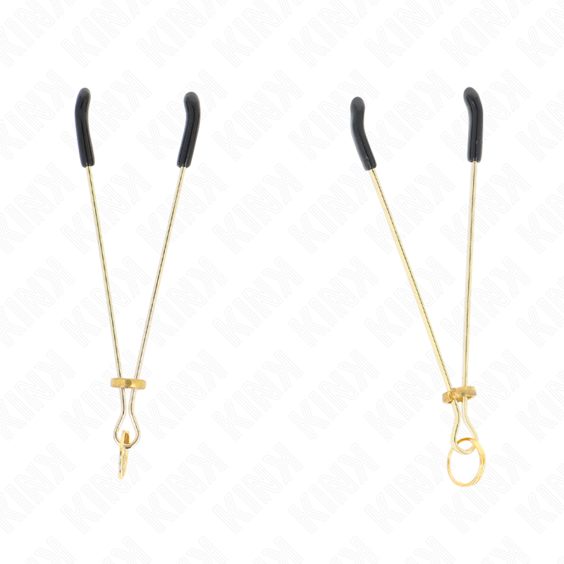 KINK - PINÇAS PARA MAMILOS FINAS DOURADAS 7 CM
