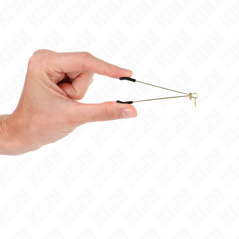KINK - PINÇAS PARA MAMILOS FINAS DOURADAS 7 CM