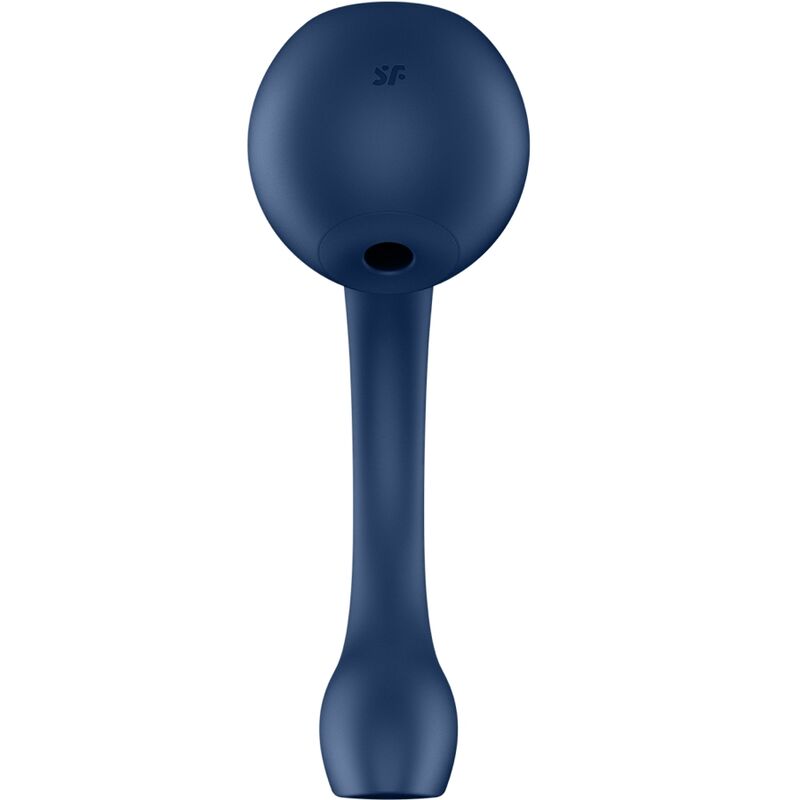 SATISFYER - PRO+ WAVE 4 ESTIMULADOR PONTO G & AIR PULSE COM APP GRATUITA AZUL ESCURO