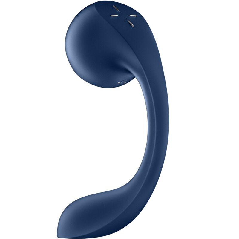 SATISFYER - PRO+ WAVE 4 ESTIMULADOR PONTO G & AIR PULSE COM APP GRATUITA AZUL ESCURO