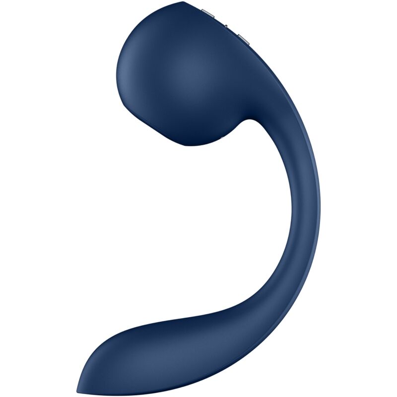 SATISFYER - PRO+ WAVE 4 ESTIMULADOR PONTO G & AIR PULSE COM APP GRATUITA AZUL ESCURO