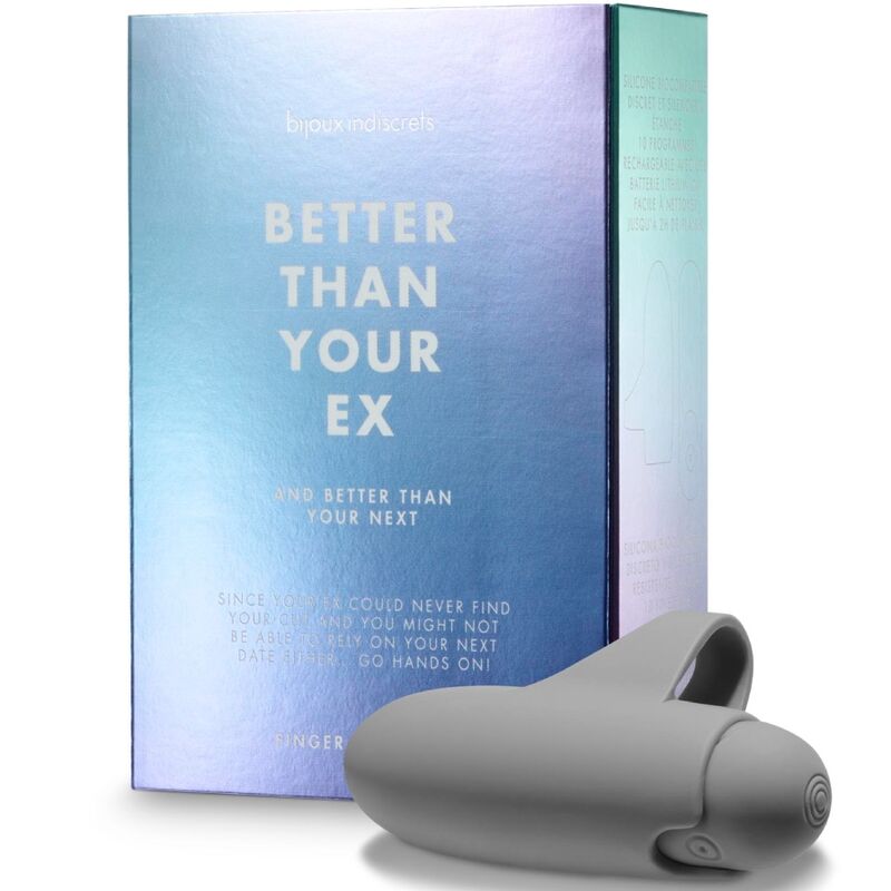 BIJOUX - BETTER THAN YOUR EX BALA VIBRATÓRIA 10 VIBRAÇÕES CINZA
