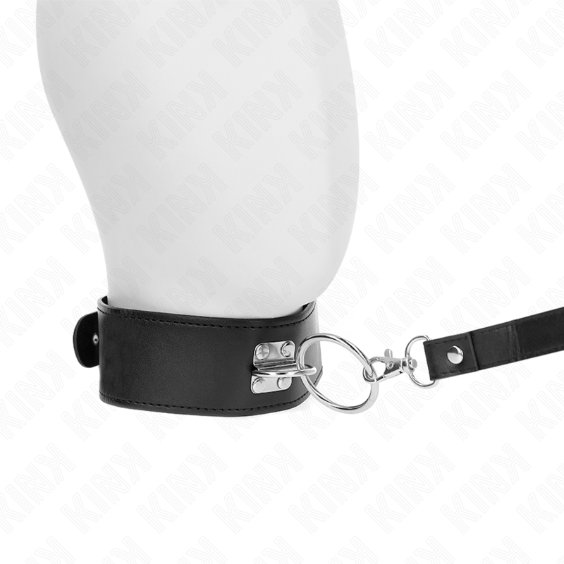 KINK - COLLAR ESTUDIDO 116 CM COM ALÇA DE COURO 50 X 5 CM