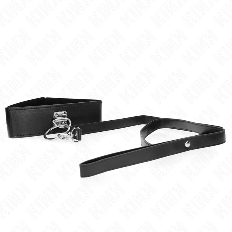 KINK - COLLAR ESTUDIDO 116 CM COM ALÇA DE COURO 50 X 5 CM