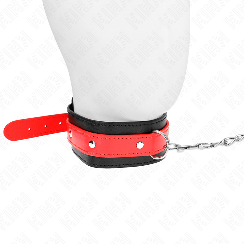 KINK - COLAR CON ALÇA VERMELHA 65 CM AJUSTÁVEL 36-43 CM X 5 CM