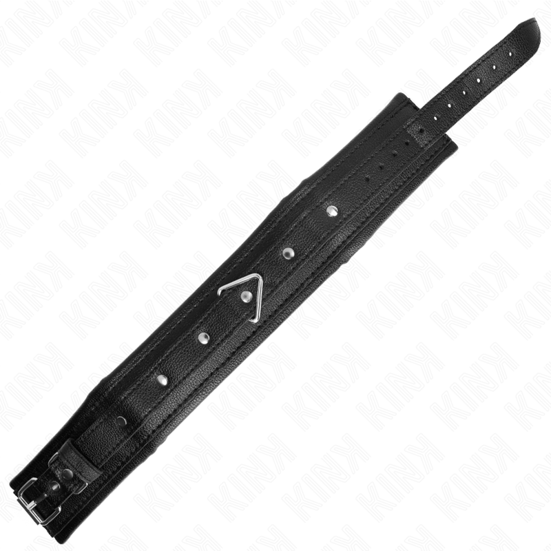 KINK - COLAR COM ESPONJA ALÇA DE IMITACIÓN DE COURO MODELO 1 AJUSTÁVEL 37-54 CM X 3 CM