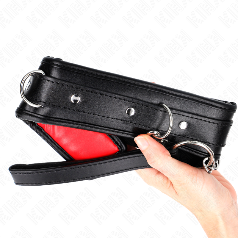 KINK - COLAR COM ESPONJA ALÇA DE IMITACIÓN DE COURO MODELO 3 AJUSTÁVEL 37-54 CM X 3 CM