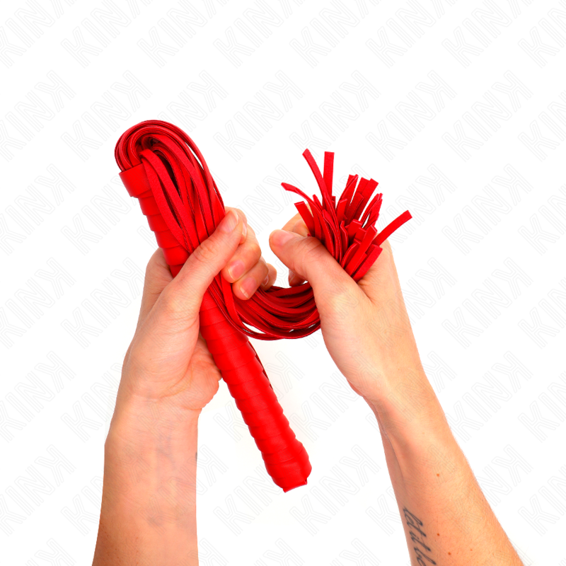 KINK - CHICOTE COM CABO TEXTURIZADO VERMELHO 48.5 CM