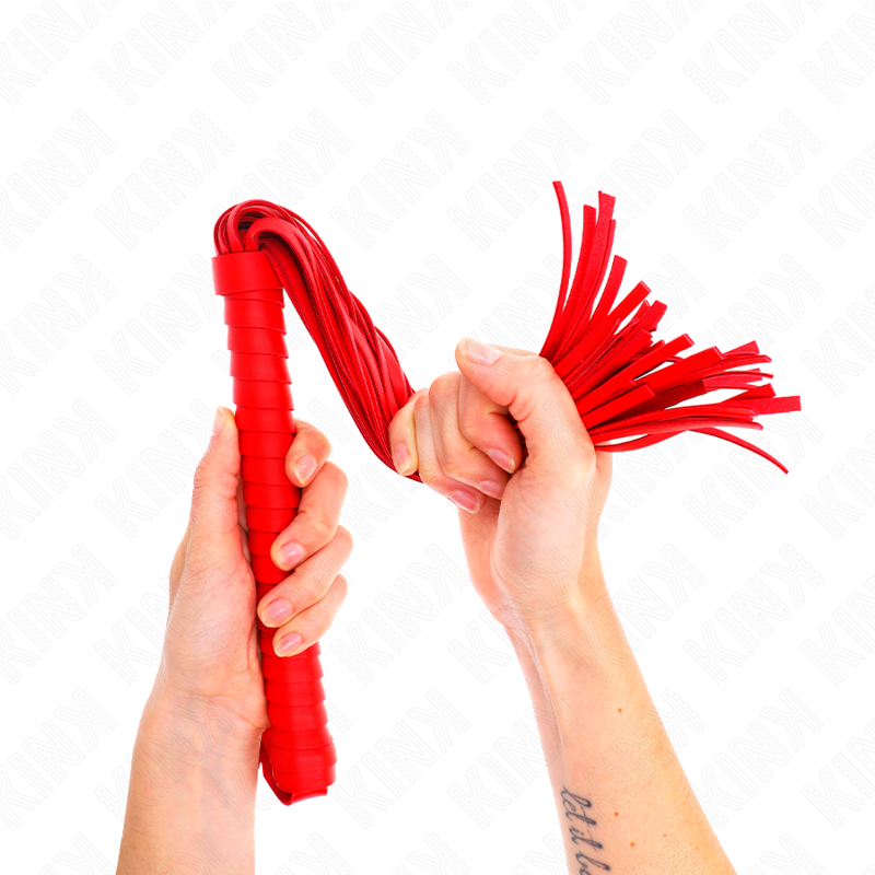 KINK - CHICOTE COM CABO TEXTURIZADO VERMELHO 48.5 CM