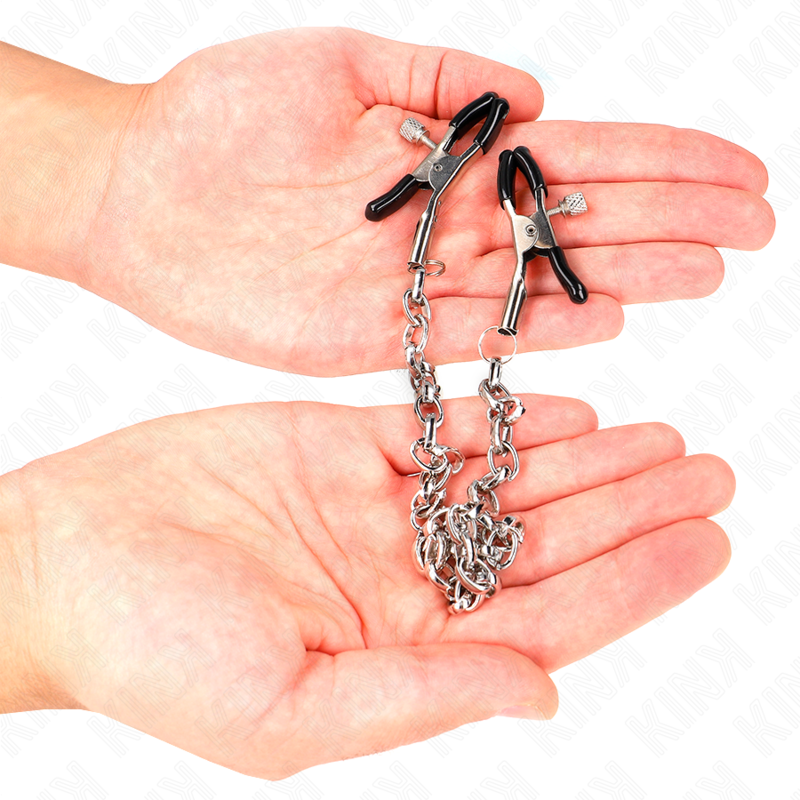 KINK - PINÇAS PARA MAMILOS COM CORRENTE GROSSA 30 CM