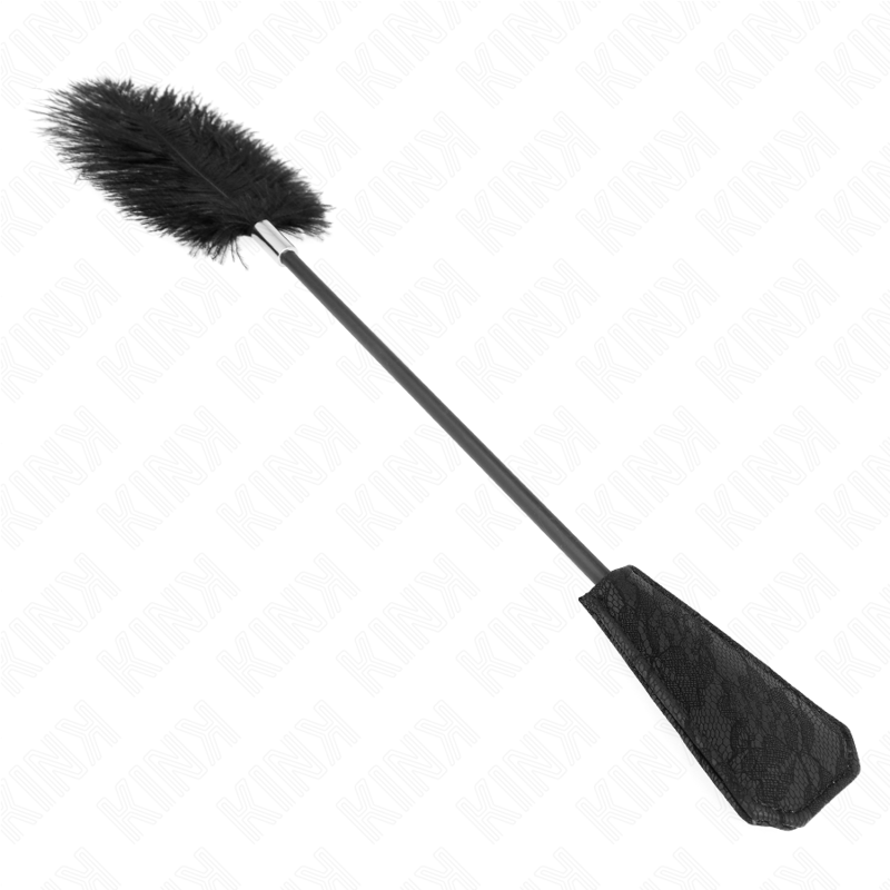 KINK - Peñas de Avestruz para Cócegas com Palete de Renda 56 cm