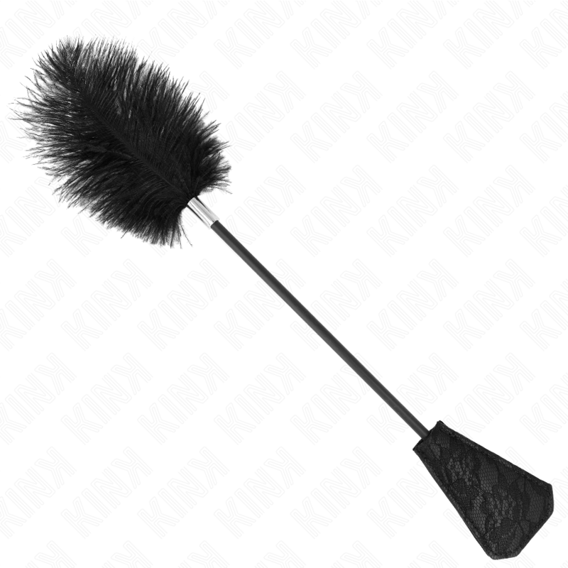 KINK - Peñas de Avestruz para Cócegas com Palete de Renda 56 cm