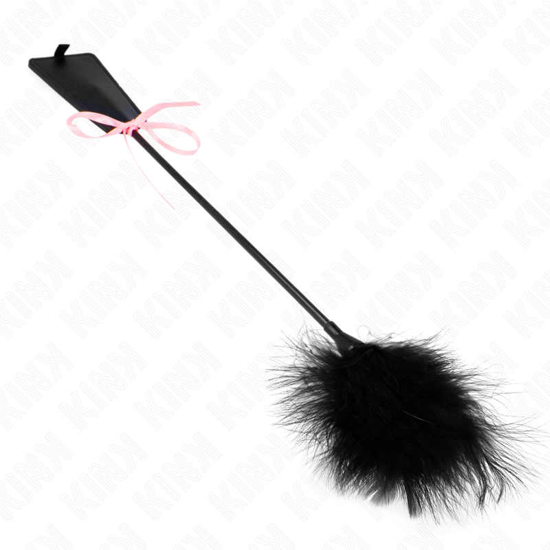 KINK - PLUMAS PARA COSQUINHAS COM LAÇO DE FITA ROSA 49 CM