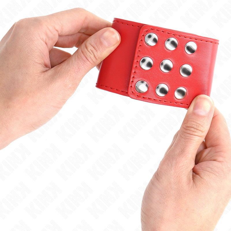 KINK - ALGEMAS COM FECHO DE PRESSÃO AJUSTÁVEL VERMELHAS 19-24 CM X 5.5 CM