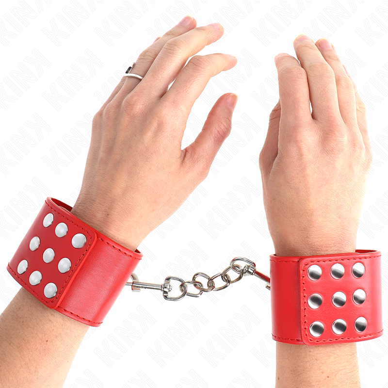 KINK - ALGEMAS COM FECHO DE PRESSÃO AJUSTÁVEL VERMELHAS 19-24 CM X 5.5 CM