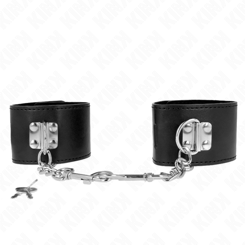 KINK - ALGEMAS COM FECHO COM CADEADO PRETAS AJUSTÁVEL 16-23 CM X 5.5 CM