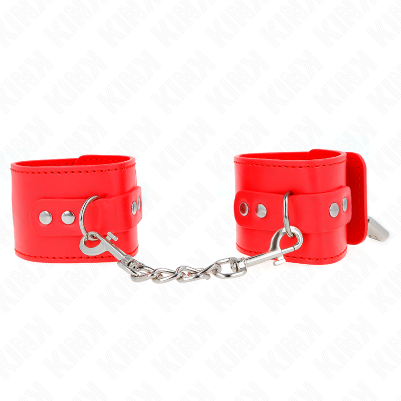 KINK - ALGEMAS COM FECHO COM CADEADO VERMELHAS AJUSTÁVEL 16-23 CM X 5.5 CM
