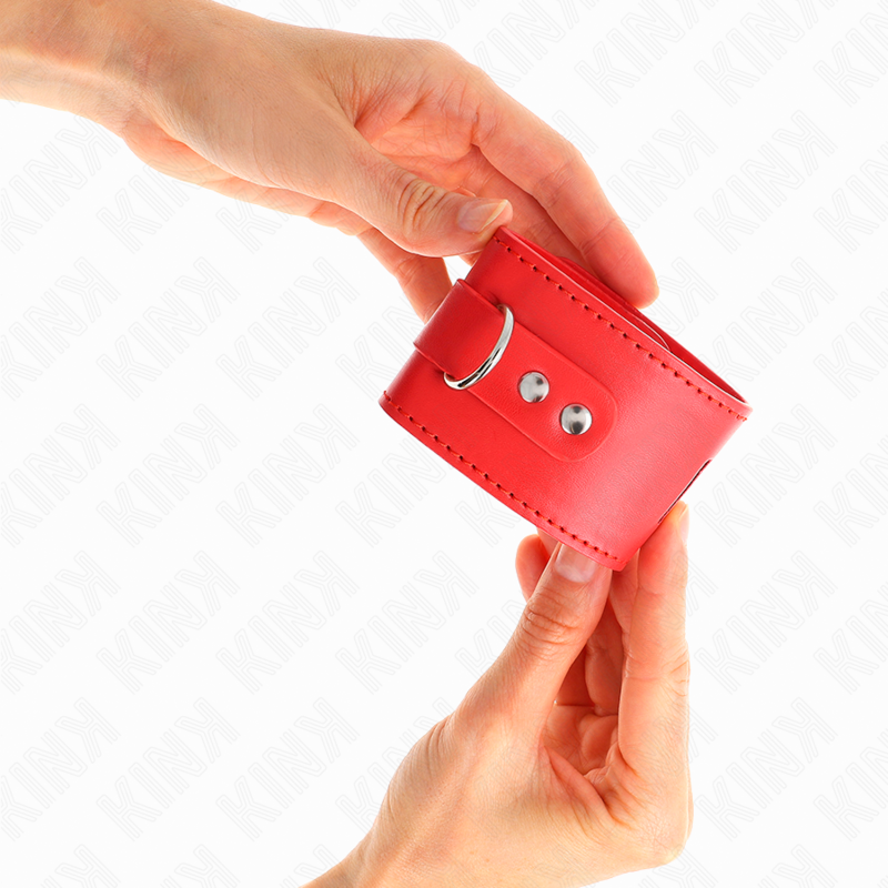 KINK - ALGEMAS COM FECHO COM CADEADO VERMELHAS AJUSTÁVEL 16-23 CM X 5.5 CM