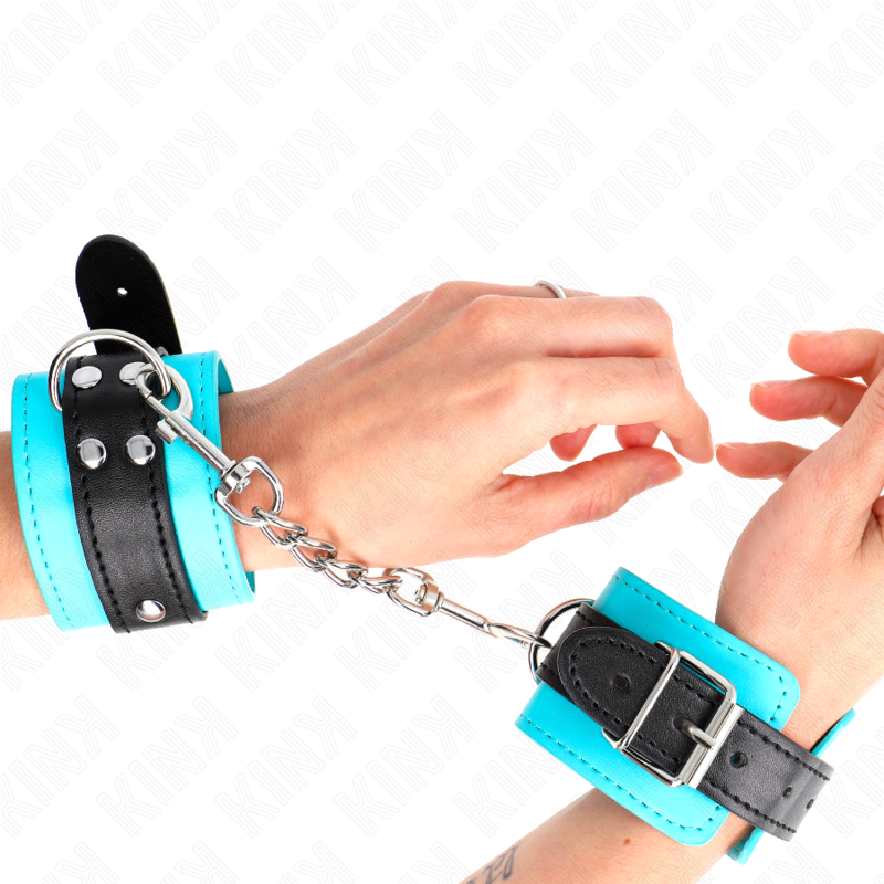 KINK - ALGEMAS COM GANCHO FORRADAS EM AZUL AJUSTÁVEL 20-28 CM X 5.5 CM