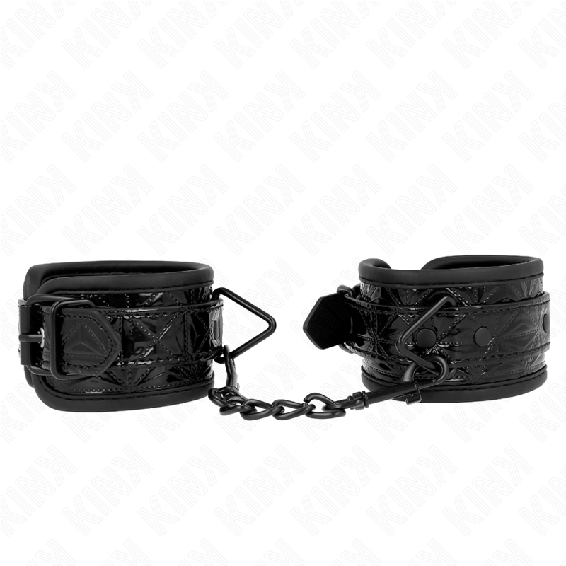 KINK - ALGEMAS COM PADRÃO DE DIAMANTES PRETAS AJUSTÁVEL 17-26 CM X 5.5 CM