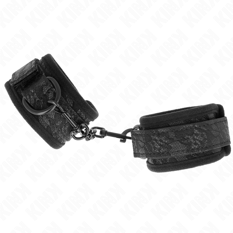 KINK - PUNKOS COBERTOS DE RENDA ESCURA NEOPRENO AJUSTÁVEL PRETO 20-29 CM X 5 CM
