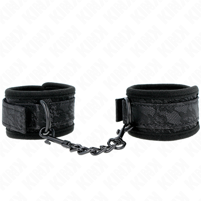 KINK - PUNKOS COBERTOS DE RENDA ESCURA NEOPRENO AJUSTÁVEL PRETO 20-29 CM X 5 CM