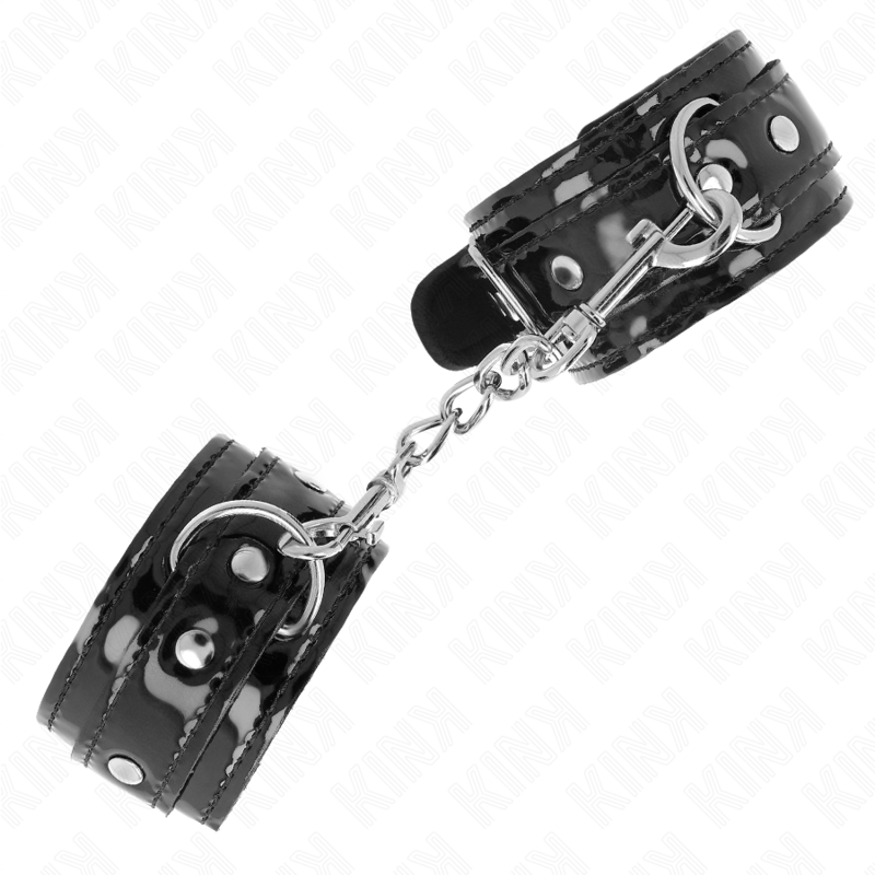 KINK - PUNKOS DE PULSO DE NEOPRENO BRILHANTE AJUSTÁVEIS 17-24 CM X 4,5 CM