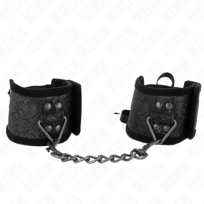 KINK - ALGEMAS DESIGN ESCÂNDALO PRETAS COM LAÇO DECORATIVO 24.5 CM X 6.5 CM
