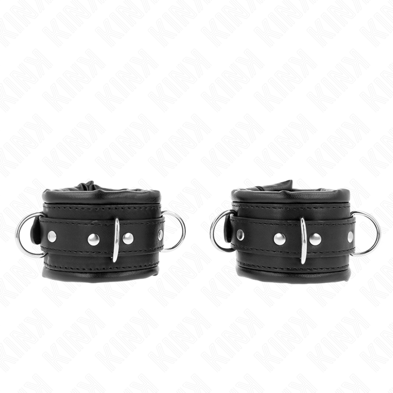 KINK - ALGEMAS ESTILO HEAVY FORRADAS PRETAS AJUSTÁVEL 20-30 CM X 6 CM