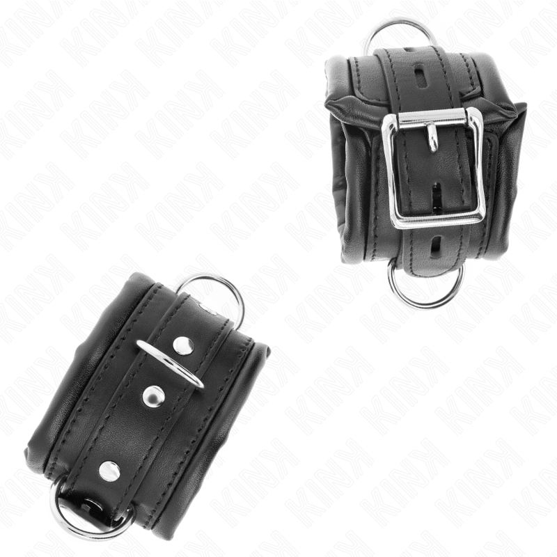 KINK - ALGEMAS ESTILO HEAVY FORRADAS PRETAS AJUSTÁVEL 20-30 CM X 6 CM