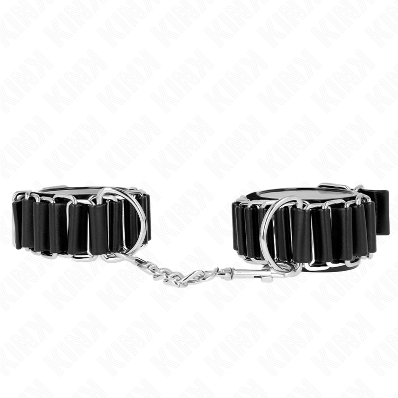 Kink - Retenções de Pulso Finas Dobradiçadas Pretas Ajustáveis ​​16-22 Cm X 3,5 Cm