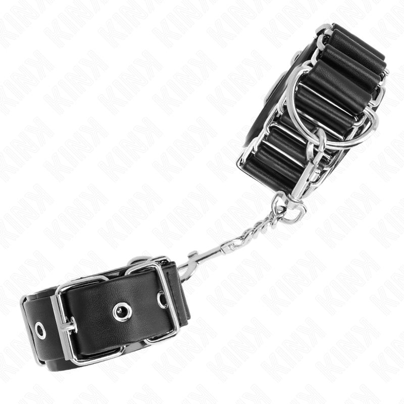 Kink - Retenções de Pulso Finas Dobradiçadas Pretas Ajustáveis ​​16-22 Cm X 3,5 Cm