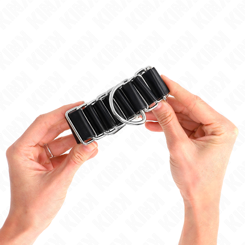 Kink - Retenções de Pulso Finas Dobradiçadas Pretas Ajustáveis ​​16-22 Cm X 3,5 Cm