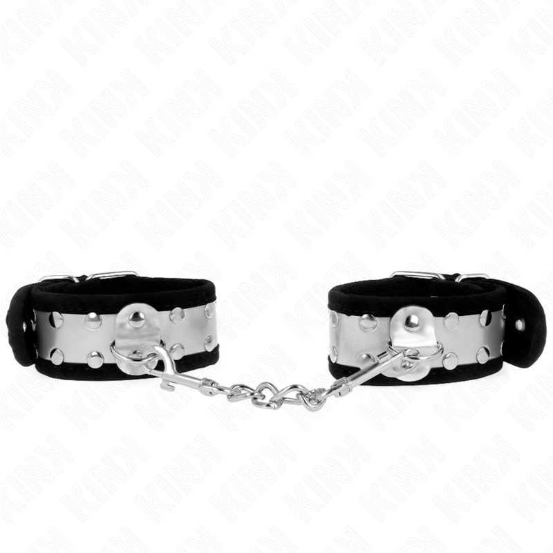 KINK - ALGEMAS FINAS PRETAS/PRATEADAS 30 X 4 CM