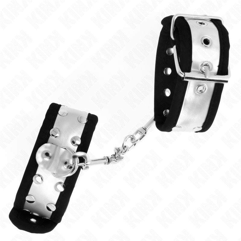 KINK - ALGEMAS FINAS PRETAS/PRATEADAS 30 X 4 CM