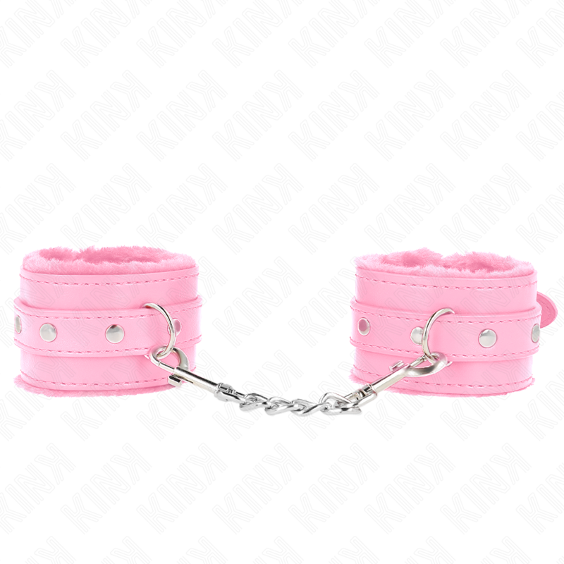 KINK - ALGEMAS FORRADAS PREMIUM ROSAS COM CORREIA ROSA AJUSTÁVEL 17-29 CM X 6 CM