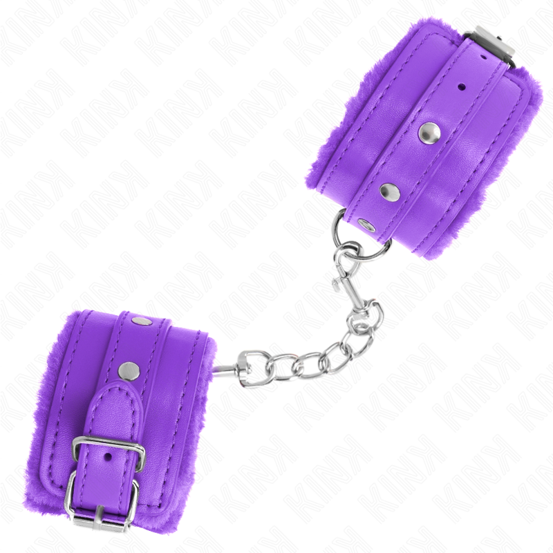 KINK - ALGEMAS FORRADAS PREMIUM VIOLETAS COM CORREIA VIOLETA AJUSTÁVEL 17-29 CM X 6 CM